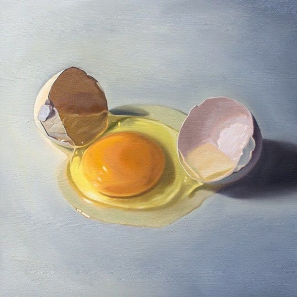 Яйца акварельными красками