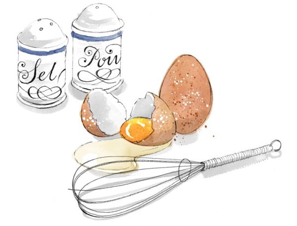 Яйцо акварелью