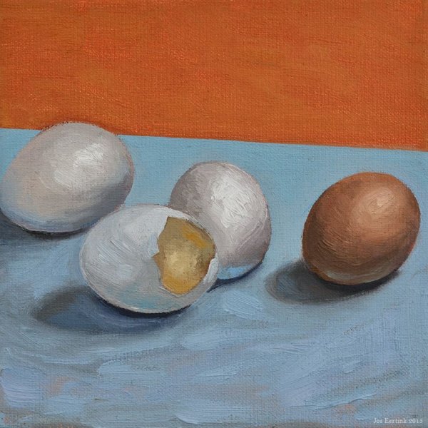 Яйцо акварелью