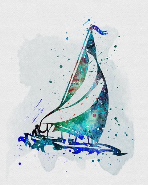 Морской пейзаж кораблик Марина Чугунова