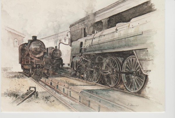 ЖД акварель