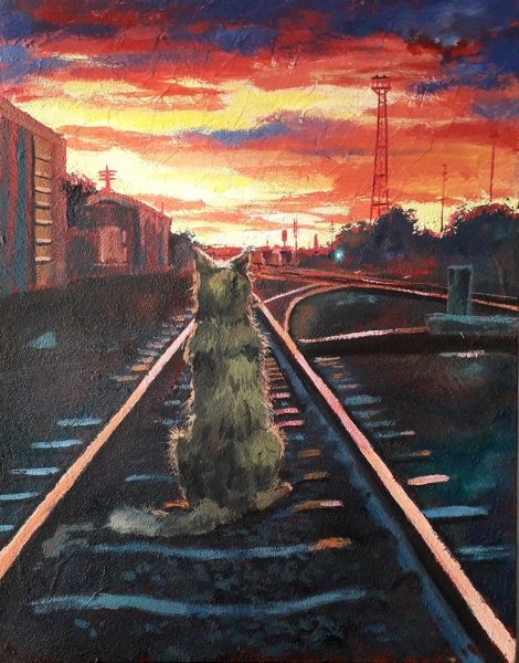 Железная дорога в живописи