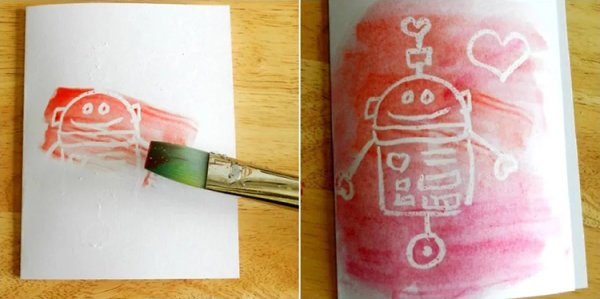 Рисование свечкой