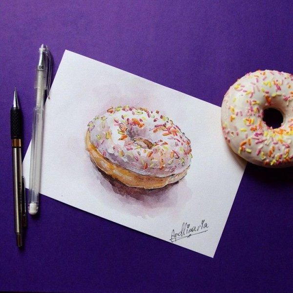 Пончик маркерами