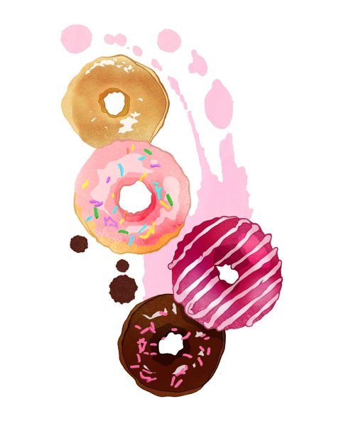 Пончик рисунок