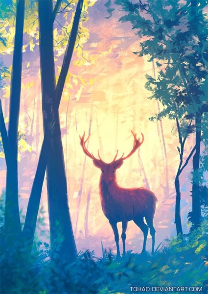 Картина олени