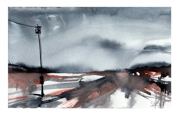 Мрачная акварель