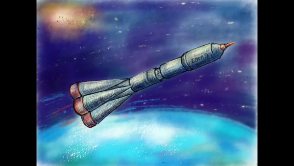 Рисование для детей космос