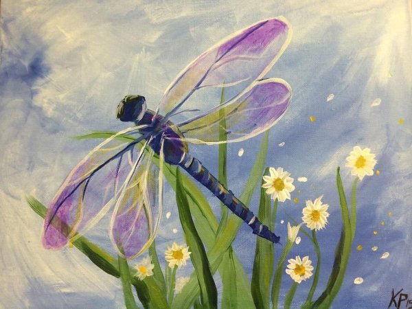 Бабочки Стрекозы в живописи