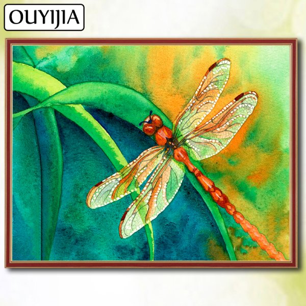 Стрекоза живопись