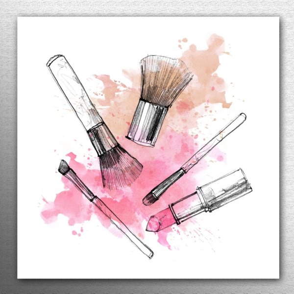 Кисти для макияжа макияж акварелью