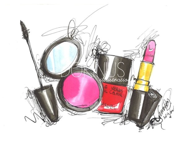 Рисунок стильная косметика