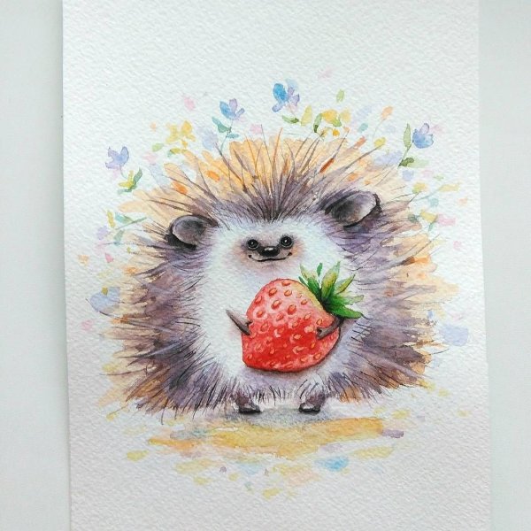 Евгения Соловьева иллюстрации ежики