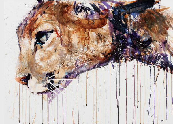 Живопись акварелью животные