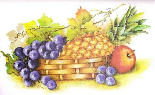 Нарисовать овощи акварелью