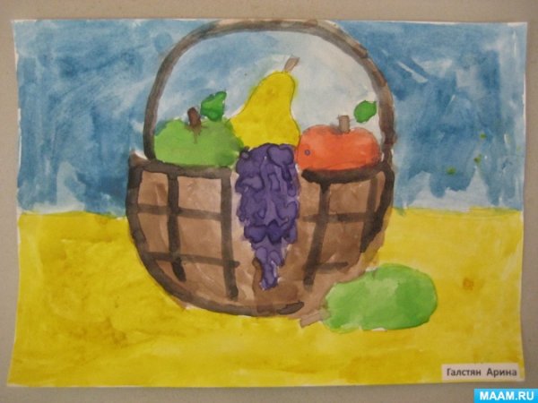 Натюрморт с фруктами для детей
