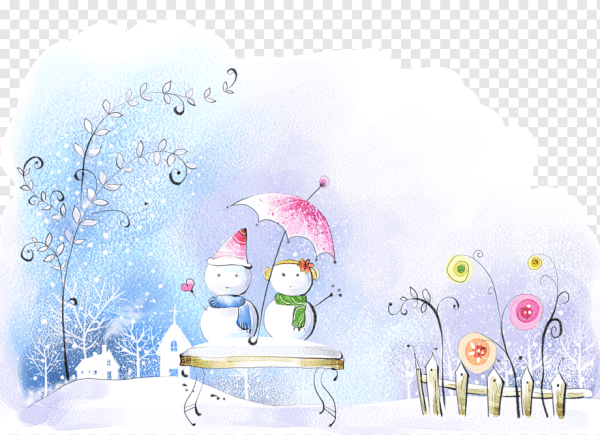 Акварельные рисунки новый год