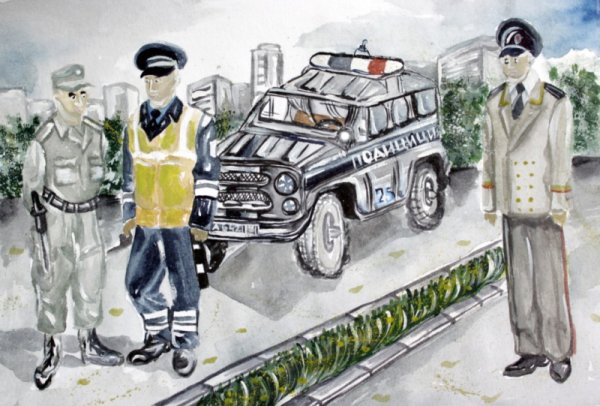 Рисунки связанные с полицией