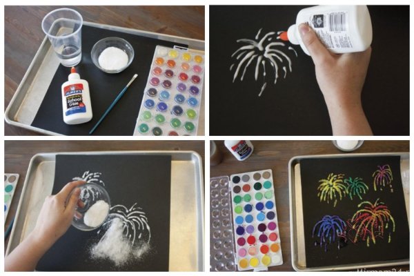 Рисование манкой