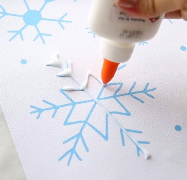 Рисование на соли и ПВА