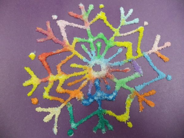 Рисование клеем ПВА