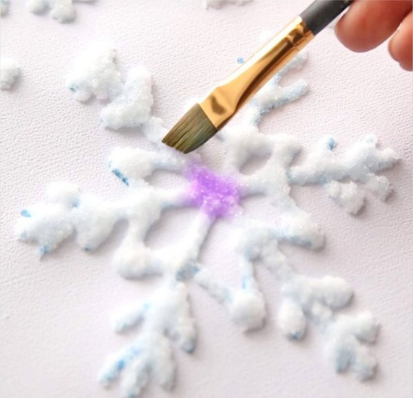 Рисование солью