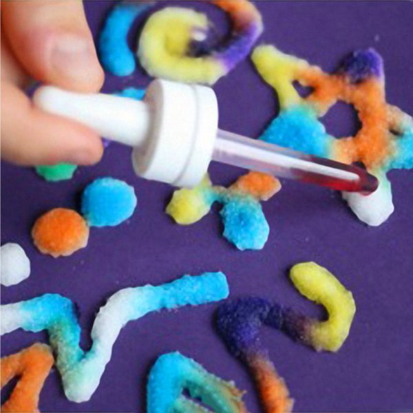 Рисование солью для дошкольников