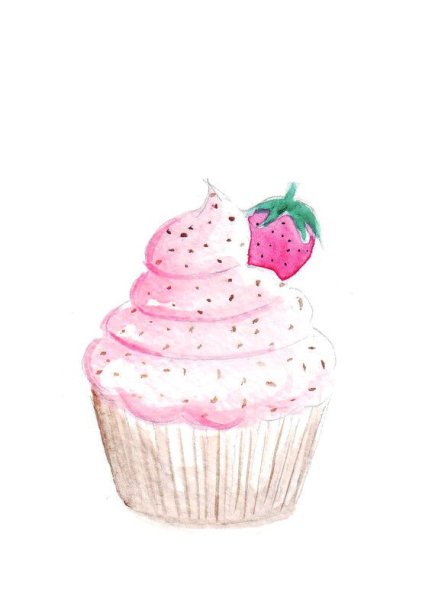 Кексик акварель