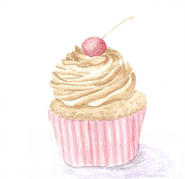 Пирожное с кремом арт