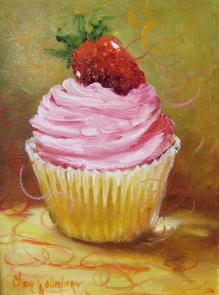 Кекс акварель