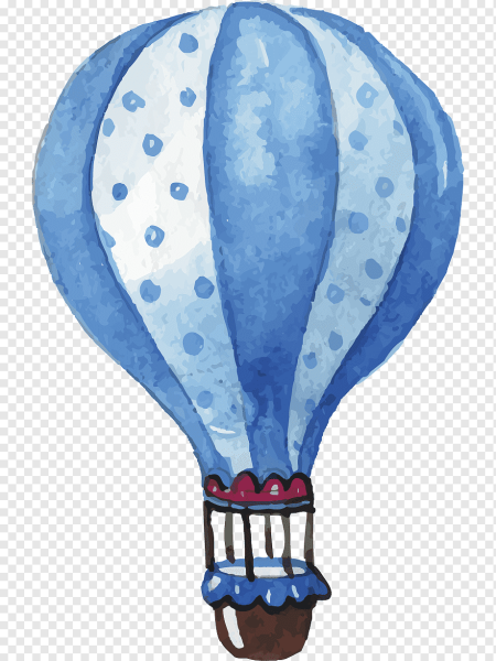 Акварельный воздушный шар