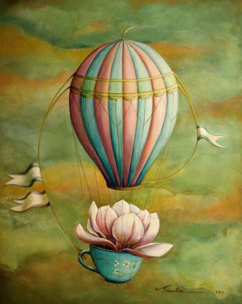 Воздушный шар для декупажа