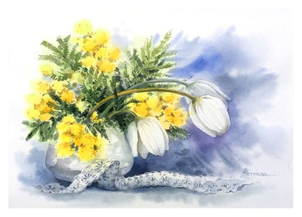 Анна Петунова акварели