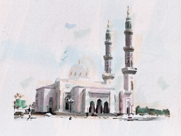 Медина мечеть пророка вектор