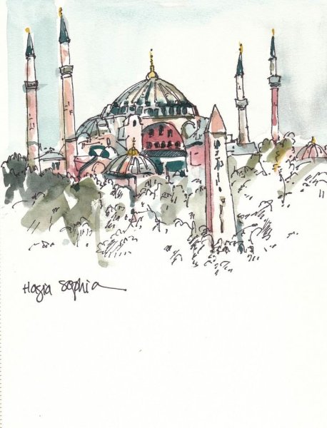 Собор Святой Софии в Константинополе скетч