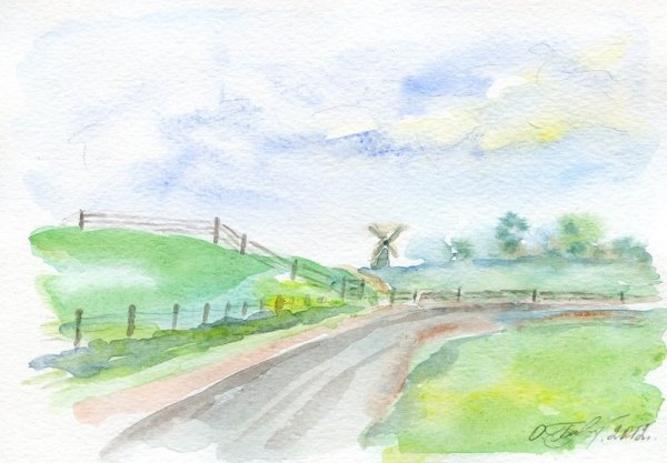 Дорога акварель