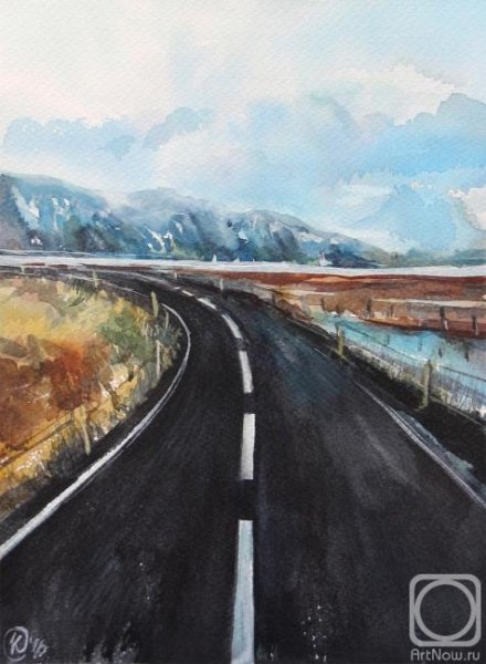 Зарисовки пейзажа акварелью