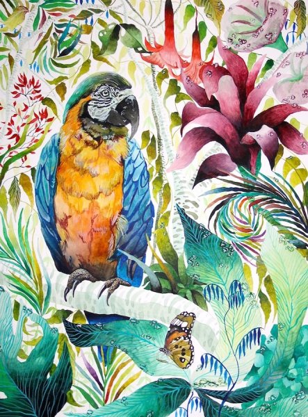 Тропические растения арт