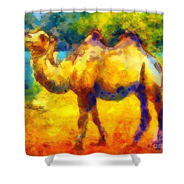 Верблюд красками