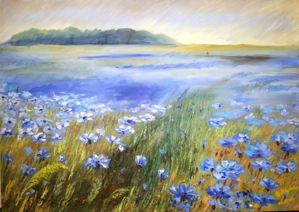 Художник Владимир Пивень поле в Васильках