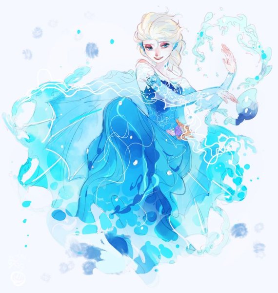 Aquarelle Эльза