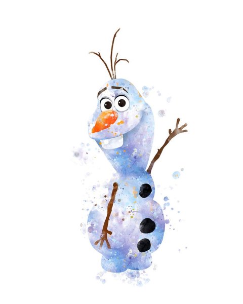 Олаф красками