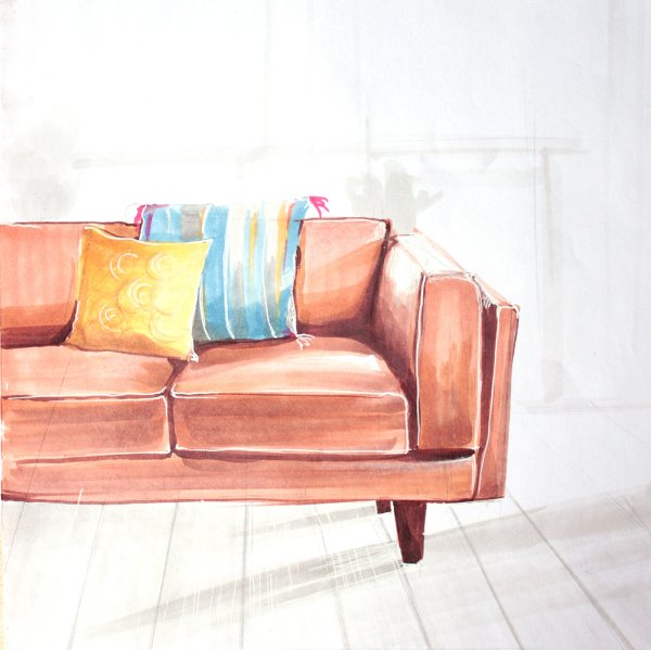 Набросок дивана