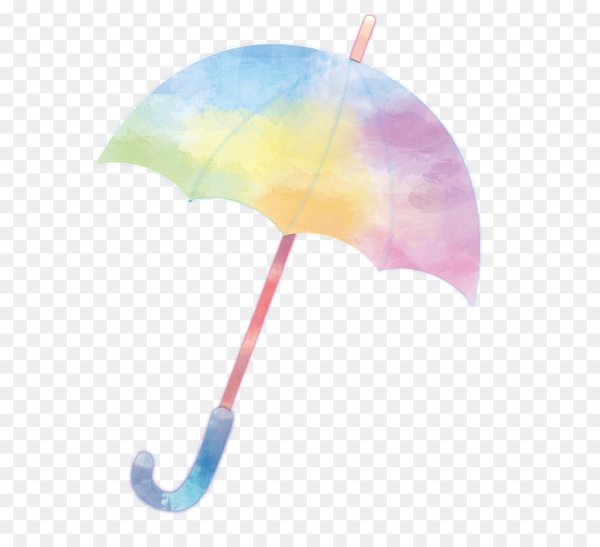 Зонтик акварель