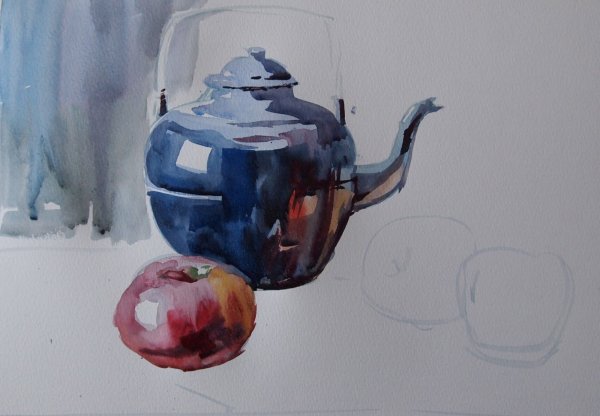 Натюрморт акварелью для начинающих