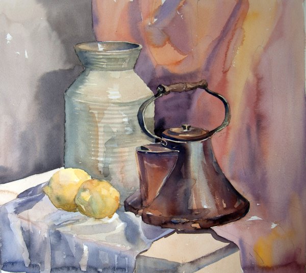 Натюрморт акварелью Академическая живопись