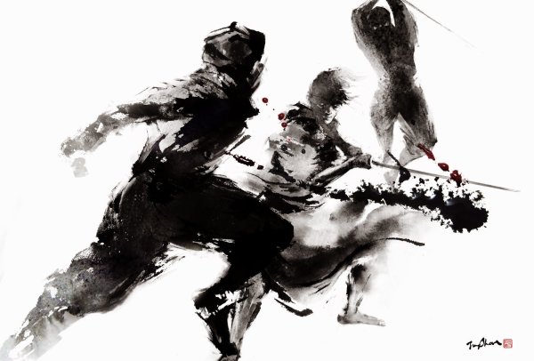 Самурай Ронин арт Япония