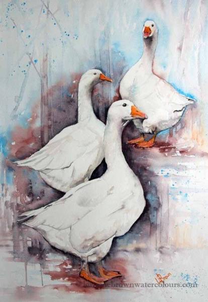 Гуси в живописи