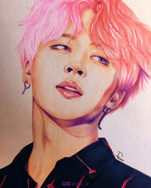 Портрет БТС Чимина