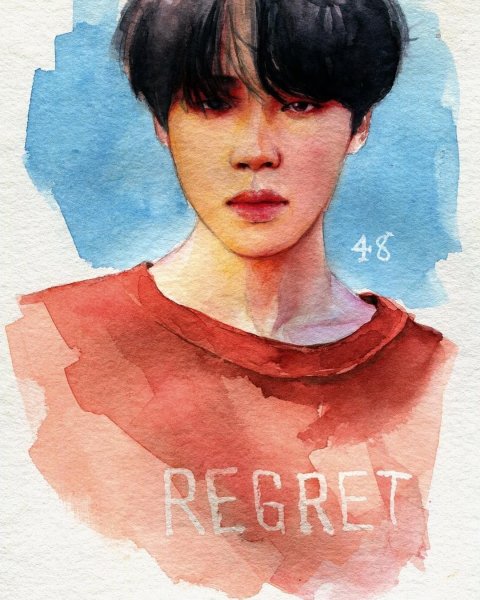 Чимин портрет акварелью